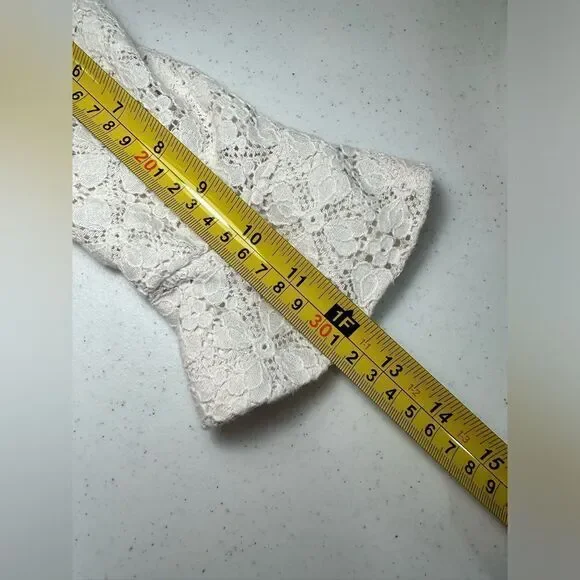 Vintage Laura Ashley London Girl’s 6X Dress Lace Overlay Flower Girl Ivory - Picture 9 of 11